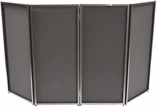 Cedarslink Dj Event Facade White/Black Scrim Metal Frame Booth + Travel Bag Case 14Lb #TOP6