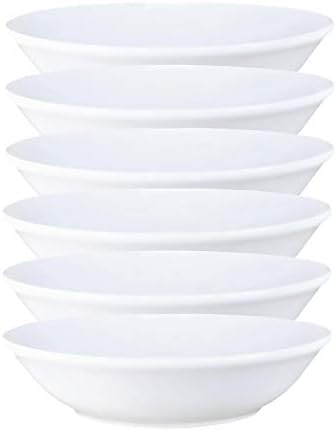 White Ceramic Cereal Salad Dessert Bowls 20.5cm Dia - Set of 12