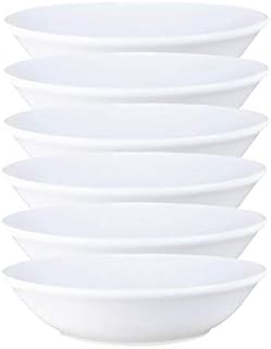 White Ceramic Cereal Salad Dessert Bowls 20.5cm Dia - Set of 12