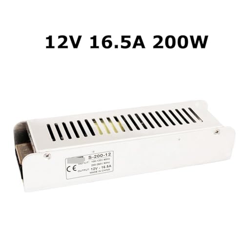 Alimentation 12V 16.5A boîtier métallique robuste pour système LED durable - 2
