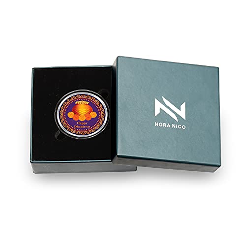 Amazon Brand - Nora Nico Silver BIS Hallmarked Coin Colorful Dhanteras 20 gm 999 Pure Silver - Image 4