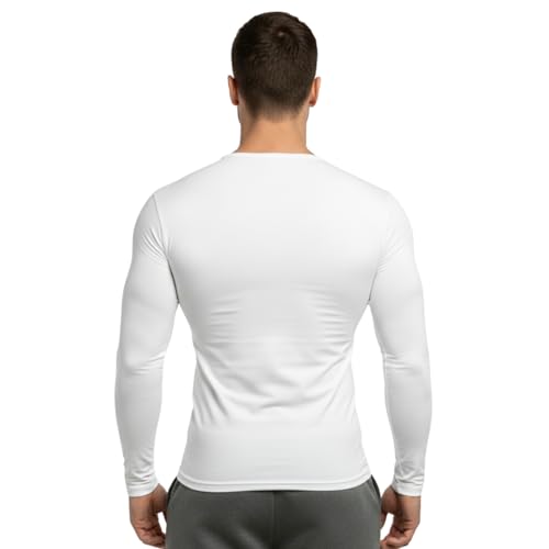 Image of Unbeatable Men's Full Sleeve Plain Athletic Fit Multi Sports Compression T-Shirt for Cycling and Gym