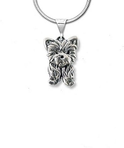 The Magic Zoo Sterling Silver Yorkie Puppy Pendant