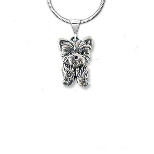 The Magic Zoo Sterling Silver Yorkie Puppy Pendant #TOP1