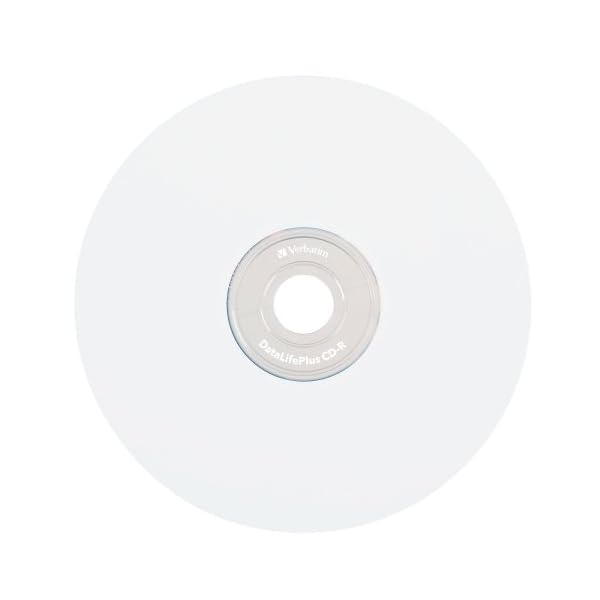Verbatim DataLifePlus CD-R 700 MB, 52 x Tintenstrahldrucker, Weiß, 50 Stück – Bild 3