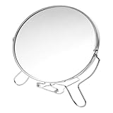 Utilizzo versatile: ideale per l'applicazione del trucco, la cura delle sopracciglia, i tutorial sul trucco e altro ancora, specchio bifacciale, specchio rotante da tavolo