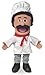 Produktbild Chef Luigi von Silly Puppets | 40 cm Handpuppe für Kinder | Mit Beweglichem Mund Und Armen | Abnehmbare Handwaschbare Kleidung