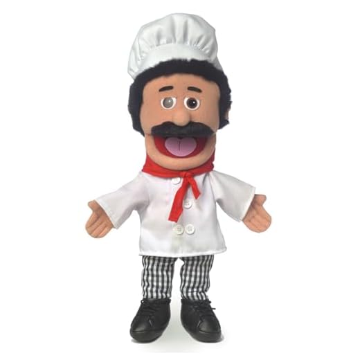 14" Chef Luigi, Hand Puppet