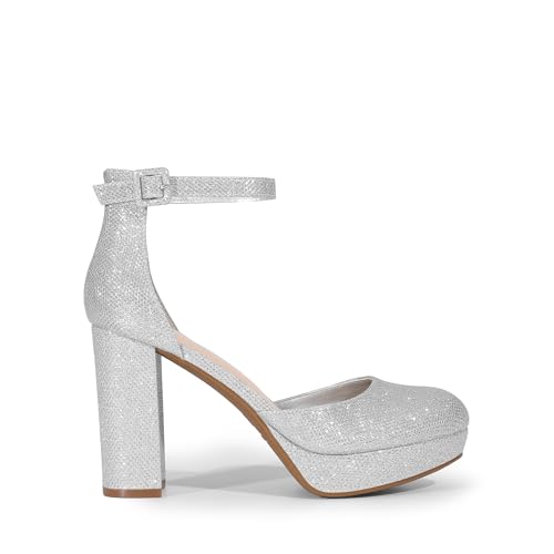 Image of DREAM PAIRS Women's Platform Chunky Closed High Heels