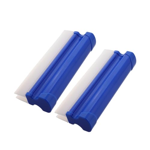 2Pcs Car Window Squeegee Cleaner Portable Tool for Improved Visibility and Safety Household Automotive Use Compact Design for Easy Storage