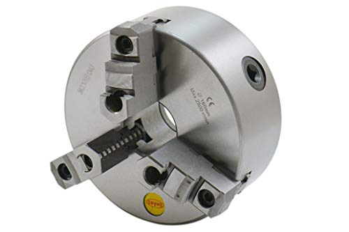 Shars 6" 3 jaw Self Centering Scroll Lathe Chucks, Plain Back, 2pc Reversible Jaws 202-5433 L[