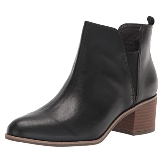 Dr. Scholl's Shoes Womens Teammate Slip On Chelsea Dress Ankle Boot, Black Smooth, 6 US