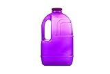 1 gal Square Water Bottle with 48 mm Cap, Purple