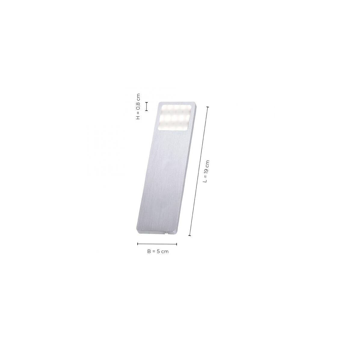 Paul Neuhaus 1120-95-3 HELENA LED-Unterbauleuchte 3er Set Warmweiß | 6W, Aluminium gebürstet