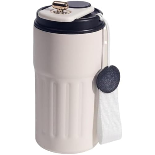 AKILER�^��f�M�R�[�q�[�}�O450 ml��e�ʃI�[�o�[�t���[�h�~316�X�e�����X�������x�\���R��h�~�ۉ����@�r (�u���b�N,450 ml)