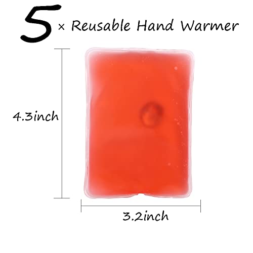 Reusable Snap Heat Pack, Hand Warmers Click, Hand Warmers Boil Click Heat Pocket Hand Warmer, Pouch Gel Hand Warmers Cute Long Lasting Warmth for Camping, Outdoor, Set 5 - Thumbnail 4