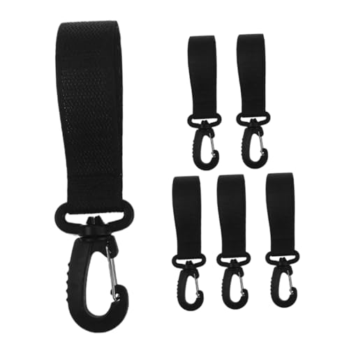 DECHOUS 6pcs Stroller Hooks for Hanging Heavy Bag Hooks for Stroller Rotatable Plastics