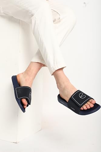 Image of CHUPPS Urban Edge Dark Grey Drift Orthopedic Slippers | Soft Footpharma Footbed | Breathable Ventilation Holes | Lightweight Flip Flops | Anti-Skid Chappals for Everyday For Mens