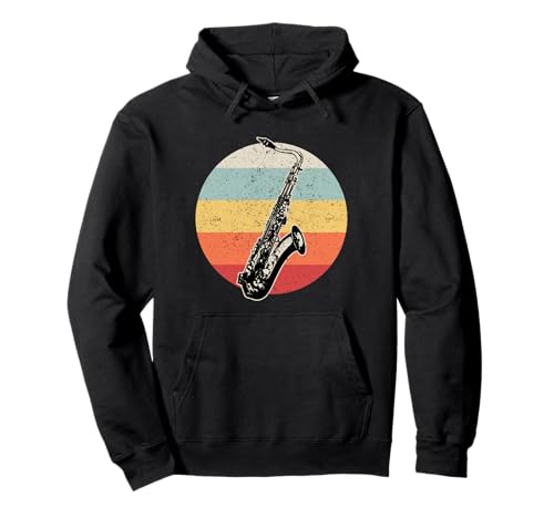 Saxofón Tenor Jugador de saxofón Concierto Banda de Jazz Regalo Sudadera con Capucha