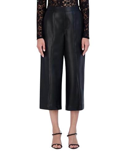 Women's Faux Leather Cropped Pant