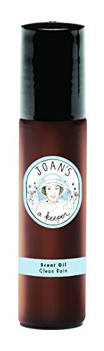 Joan’s a Keeper Essential Oil Roller – Clean Rain Natural Perfume – Made with Pure Plant Oils & Coconut Oil .33 Oz.