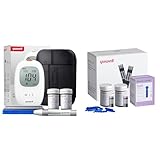 yuwell Misuratore Glicemia con strisce reattive x 100 e lancetti x 100, il Glucometro Kit Completo ideale per l'Uso Domestico, Diabete Test Kit Glucosio nel Sangue (Modello 710)