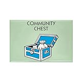 CafePress Monopoly Community Chest Rectangle Magnet, 3'x2' Refrigerator Magnet