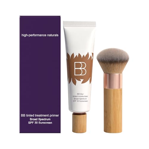 BB Cream Nutritiva para un 'Efecto Sin Maquillaje': Cubre, Ilumina, es de Larga Duración y Calma la Piel — Apta para Todo Tipo de Piel, Incluida la Piel Sensible (Incluye Brocha de Aplicación)