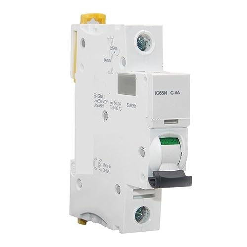 Mini disyuntor de vacío MCB A9F18104 IC65N 1P C4A de alta resistencia térmica