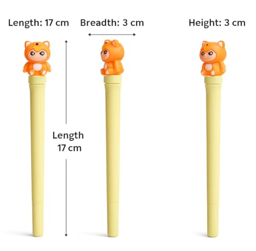Image of Cartoon Animal Ball Pen Set of 1 | Smooth Writing Cute Stationery for Boys & Girls