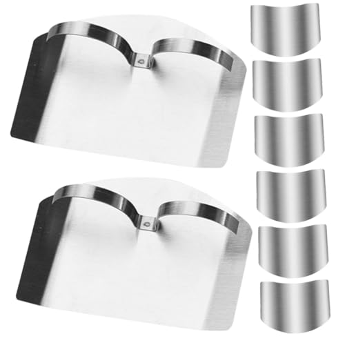 OUNONA 8pcs Finger Cutting Guard Kitchen Safety Gloves for Cutting Chopping Oven Gloves Reusable Kitchen Tool