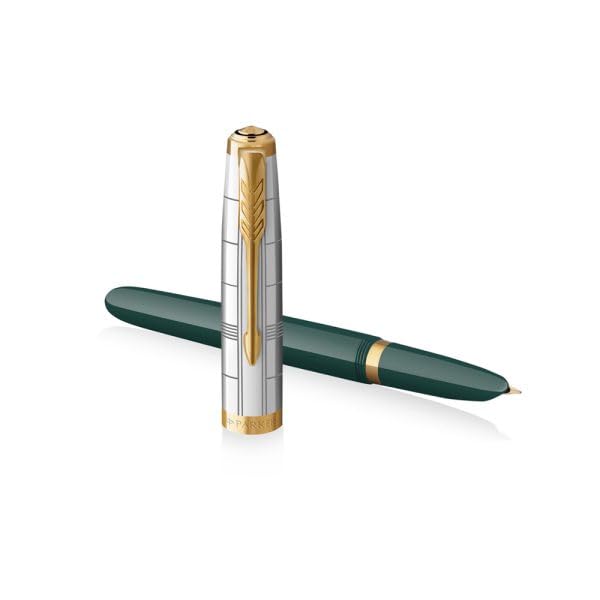 Image of PARKER 51 Forest Green GT Fountain Pen - FINE Nib
