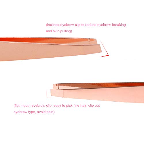 Andoer Conjunto de pinças de sobrancelha 4 unidades de ferramentas de beleza diária para remoção de