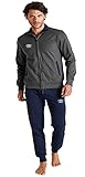 umbro tuta felpa uomo in full zip con tasche top abbigliamento sportivo tuta da jogging da palestra per l'uso quotidiano tuta casa originale idea regalo (m, 30072 grey/navy)