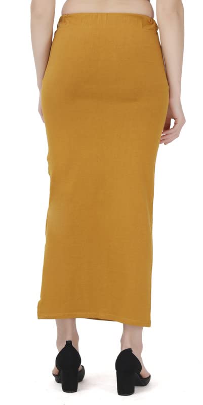 Image of Lycra Blend Cotton Saree Shapewear Petticoat for Women and Girls, Skirts Shapewear Dress for Saree