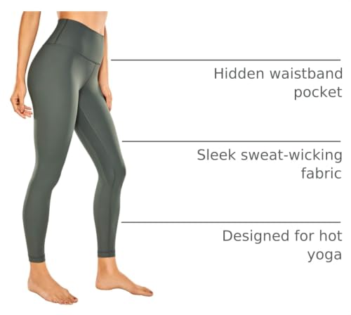 Image of CRZ YOGA Women Naked Feeling Yoga Pants 25 Inches - 7 /8 High Waisted Workout Leggings