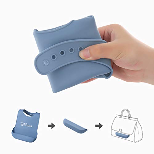 Jilin Babador unissex para adultos, à prova d'água, de silicone, antióleo, para idosos, materiais a