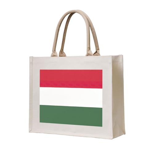 Sac de plage drapeau Hongrie imprimé et grand sac de courses personnalisable
