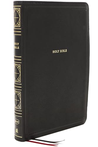 Image of NKJV Holy Bible, Giant Print Thinline Bible, Black Leathersoft, Thumb Indexed, Red Letter, Comfort Print: New King James Version