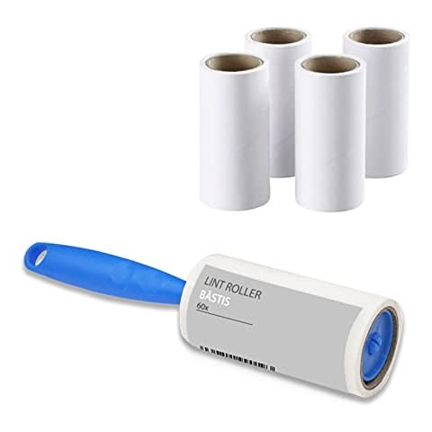 EPISENT Lint Roller - With 4 Lint Roller Refills - For Clothes, Carpets, Pillows, Furniture & Car Seats - Lint Remover Extra Sticky & Easy Peeling - Removes Lint, Pet Hair & Dust Cover