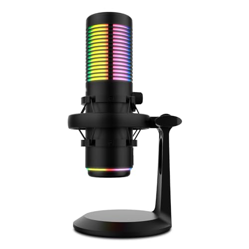 Miniatura 3 de KROM Kaze – Kit Micrófono Streaming HQ con 2 Cápsulas de Condensador, Cardioide/Omnidireccional, Montura Anti-Shock, RGB, Compatible Windows, MacOS, Android e iOS – Negro
