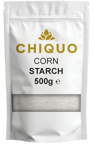 Chiquo Corn Starch 500g | Vegan-Friendly & Non-GMO | Perfect Thickener for Soups Sauces Gravies Baking & Desserts | Resealable Pack for Freshness