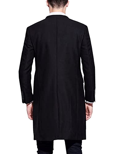 Men's 3 Buttons Long Suit Jacket Slim Fit Business Solid Casual Long Sleeve Blazer Sport Coat2