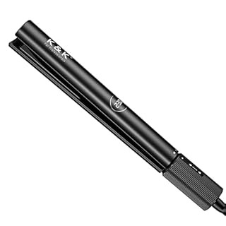 K&K lisseur Cheveux professionnel 2 en 1 et Fer à lisser boucleur 100% de titane pur avec plaque en céramique nano-tourmaline de revêtement fer plat de 130 à 230°C
