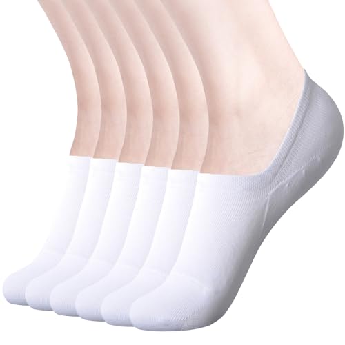 Image of DIBAOLONG Womens No Show Socks Non Slip Flat Boat Line Low Cut Socks (6-12 Packs)