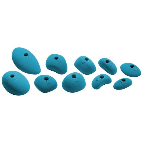 Poignées d'escalade slopers Ocun Holds Set 2 bleu pour bloc et voie