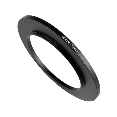 Image of 55-77mm Step-Up Ring Adapter, 55mm to 77mm Step Up Filter Ring for 55mm Lens Install 77mm ND CPL UV Camera Lens Filter(55mm-77mm)