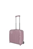 travelite elvaa, trolley rigido per laptop con 2 ruote unisex - adulto, rosa, laptop trolley 44 cm