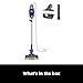 Shark HV343AMZ Rocket Corded Stick Vacuum with Self-Cleaning Brushroll, Lightweight & Maneuverable, Perfect for Pet Hair Pickup, Converts to a Hand Vacuum, Crevice Upholstery Tools, Blue/Silver