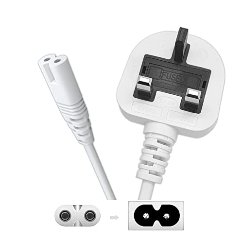 SHAFI® 3-Meter Figure 8 Power Lead, IEC-C7 to UK Plug